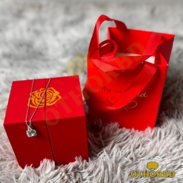 Valentine's Day Rose Lifting Gift Box + Pendant